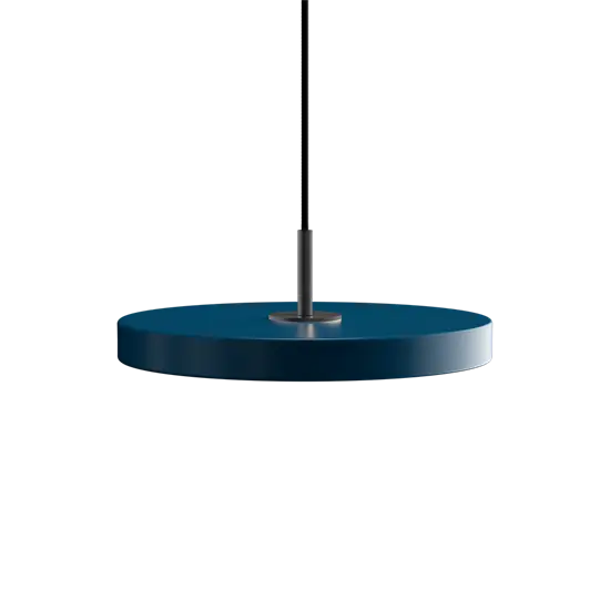 Umage - Pendel - Asteria - Sort top/Petrol blue - Mini Ø31 cm