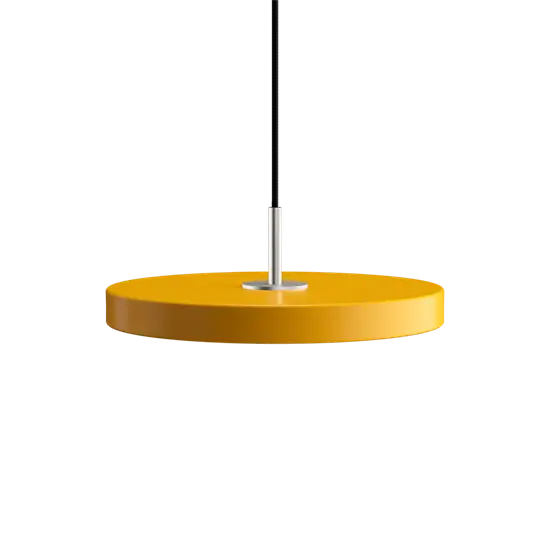 Umage - Pendel - Asteria - Ståltop/Saffron yellow - Mini Ø31 cm
