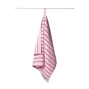Bongusta - Naram - Gæstehåndklæde - Baby pink og ski patrol - 50x80 cm
