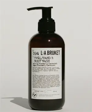 L:A Bruket - Flydende Hånd- og kropssæbe - Salvie/Rosmarin/Lavendel - 240 ml 