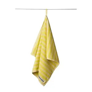Bongusta - Naram - Gæstehåndklæde - Pristine og neon yellow - 50x80 cm