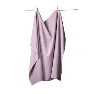 Bongusta - Naram Bath Sheets - Lilac og neon yellow - 100x150 cm