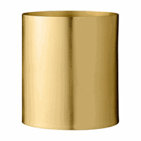 Bloomingville - Urtepotteskjuler - Metal - Guld (H:14 cm)