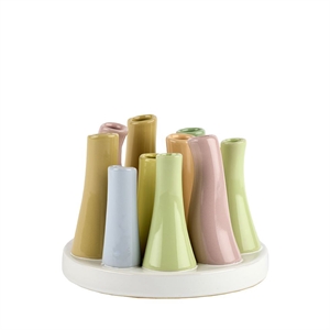 2Have - Vase/fad - Keramik - Pastel Multi - 17 cm