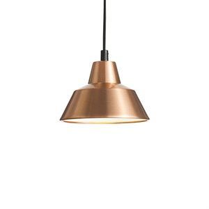 Image of Værkstedslampe i Ø 18 cm - kobber/hvid
