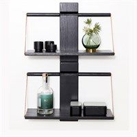 Andersen Furniture - Shelf Wood Wall - Sort - 60x25xH32 cm