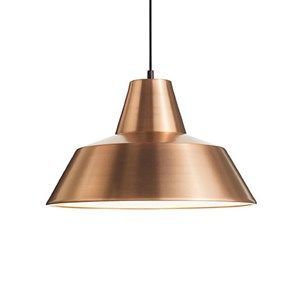 Image of Værkstedslampe i Ø 50 cm - Kobber/hvid