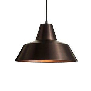 Image of Værkstedslampe i Ø 50 cm - Brunet kobber
