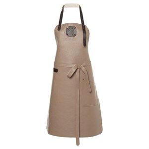 Image of Witloft - Læderforklæde - Dame - Taupe/Dark Brown