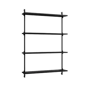 MOEBE - Wall Shelving 115 1, Black/Black