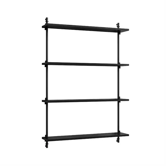 MOEBE - Wall Shelving 115 1, Black/Black