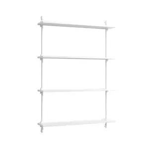 MOEBE - Wall Shelving 115 1, White/White