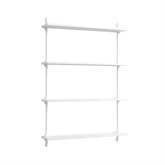 MOEBE - Wall Shelving 115 1, White/White