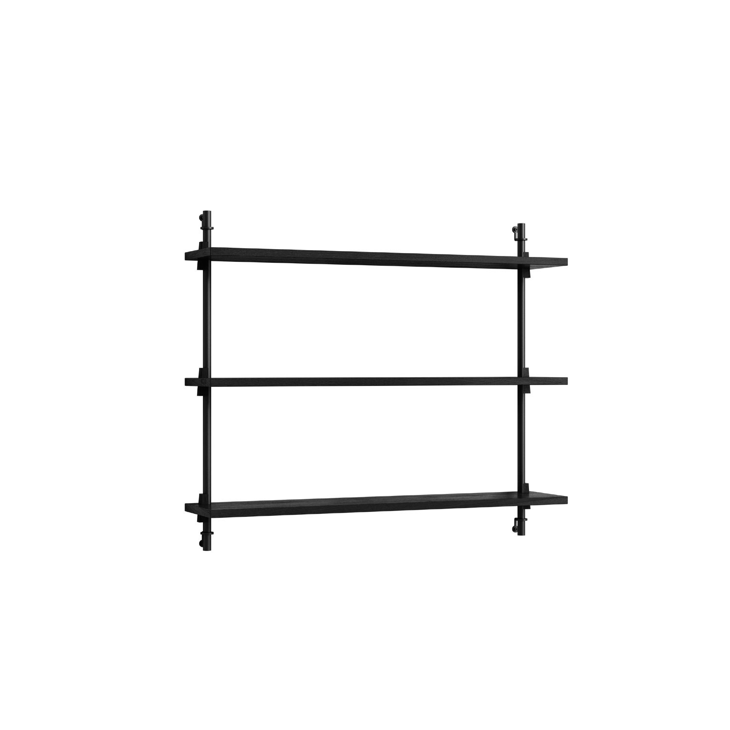 MOEBE Wall Shelving 65 1, Black/black