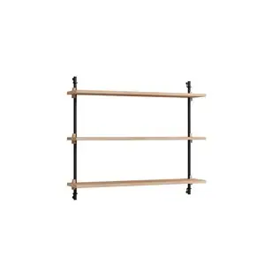 MOEBE - Wall Shelving 65 1, Oak/Black