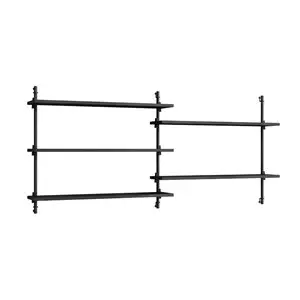 MOEBE - Wall Shelving 65 2, Black/black