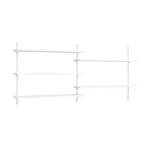 MOEBE - Wall Shelving 65 2, White/white