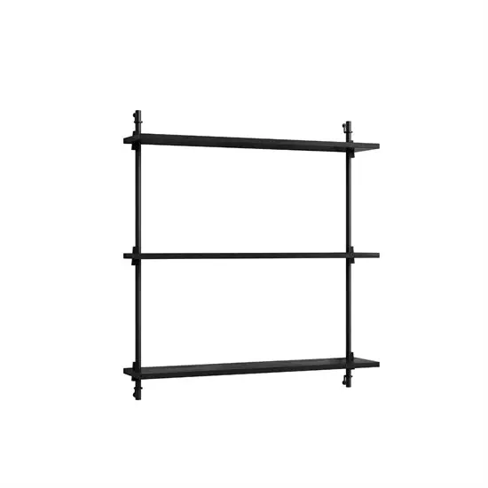 MOEBE - Wall Shelving 85 1, Black/black