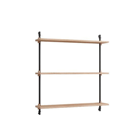 MOEBE - Wall Shelving 85 1, Oak/black