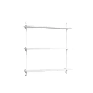 MOEBE - Wall Shelving 85 1, White/white