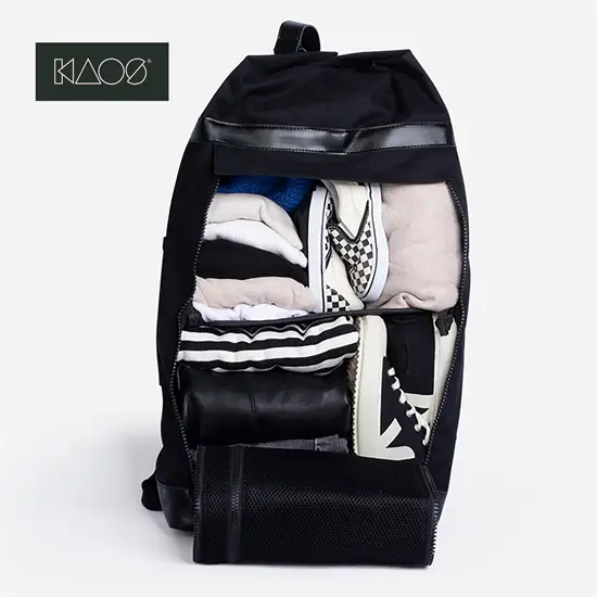 KAOS - Rygsæk, Weekend bag - 40 Liter - 28x50x28 cm - Sort 