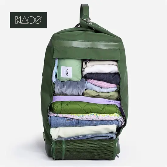 KAOS - Rygsæk, Weekend bag - 40 Liter - 28x50x28 cm - Grøn