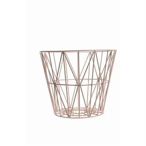 Image of Ferm Living - Wire Basket small - rose