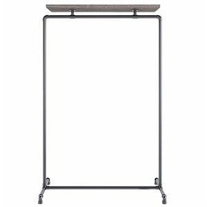 Image of Ziito Design - WOOD TOP SHELF - Tøjstativ - Sort Aska - 157x100 cm