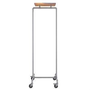 Image of Ziito Design - WOOD TOP SHELF - Tøjstativ - Eldr - 157x50 cm (Med Hjul)
