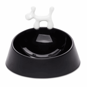 Image of Koziol - Madskål til hunde - WOW pet food bowl i sort med hvid