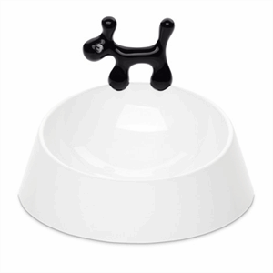 Image of Koziol - Madskål til hunde - WOW pet food bowl i hvid med sort