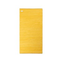Rug Solid - Bomuldstæppe, gul - 75x200 cm.
