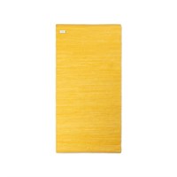 Rug Solid - Bomuldstæppe, gul - 60x90 cm.