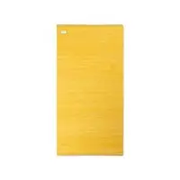 Rug Solid - Bomuldstæppe, gul - 140x200 cm.