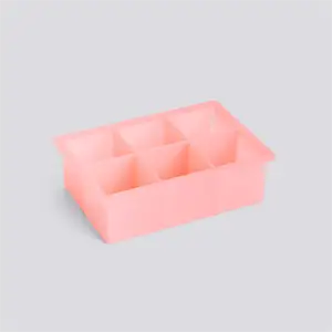 HAY - Isterningebakke - Ice Cube Tray - 6 Cubes - XX-Large - Pink