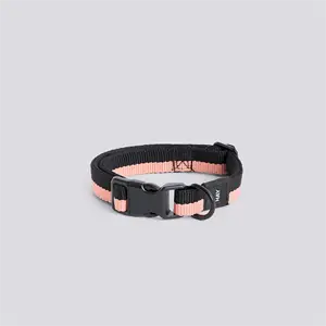 Hay - Hundehalsbånd - Dogs Collar Flat - Pink/black - S/M
