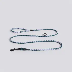 Hay - Hundesnor - Dogs Leash-Braided - Justerbar - Lavender, green - M/L