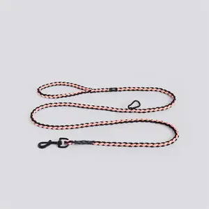 Hay - Hundesnor - Dogs Leash-Braided - Justerbar - Pink, black - M/L