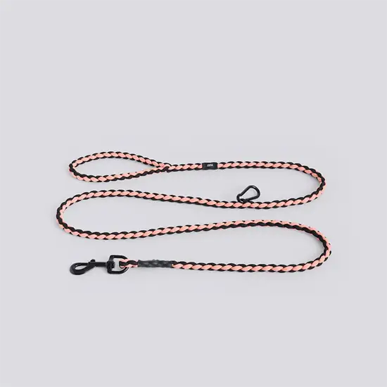 Hay - Hundesnor - Dogs Leash-Braided - Justerbar - Pink, black - M/L