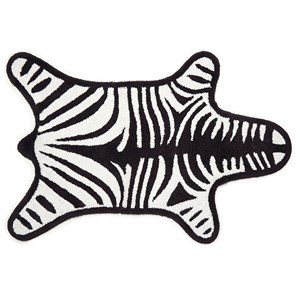Jonathan Adler - Zebra bademåtte - sort/hvid - 79 x 112 cm