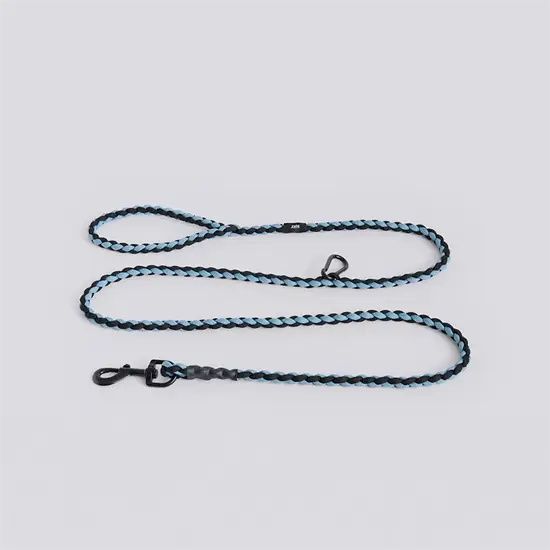 Hay - Hundesnor - Dogs Leash-Braided - Justerbar - Blue, black - M/L