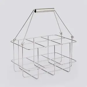 Hay - Outdoor Market Bottle Carrier-Medium-Stainless steel