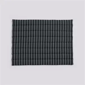 Hay - Outdoor Market Sofa Cushion-Black with beige stripe