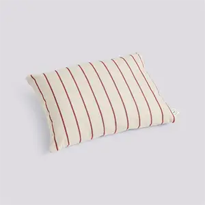 Hay - Outdoor Market Cushion-45 x 35-Beige with red stripe