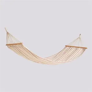 Hay - Outdoor Market Hammock-Beige with red stripe