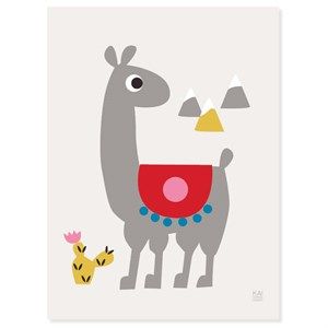 Image of KAI Copenhagen - Plakat - Alpaca - 30x40 cm.
