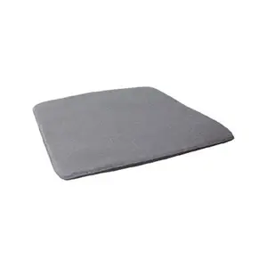 Grå, rektangulær sædehynde med afrundede hjørner og slankt design til lounge stol/sofa.