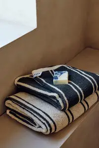 Andersen Furniture - Andersen Håndklæde - B50xL100 - Beige/Grøn