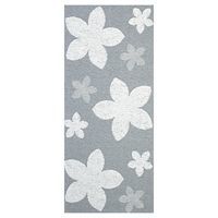 Horredsmattan - tæppe - Flower - 70 x 150 cm - grå