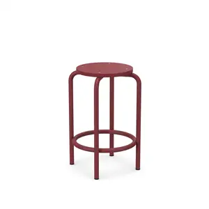 Anno Studio Barstol 627 -  Rust rød med sæde i bejdset egefiner